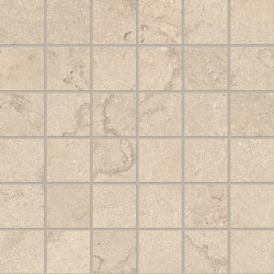 Portland Stone Mosaico 5x5 Cross Cut Sand | Piastrelle ceramica | EMILGROUP