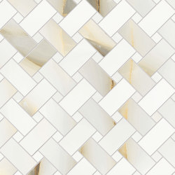 Tele di Marmo Precious Mosaico Intrecci Perla | Ceramic tiles | EMILGROUP