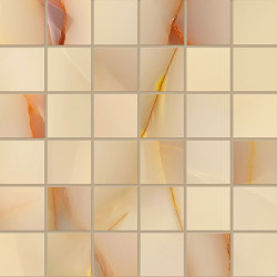 Tele di Marmo Pure Onyx Mosaico 5x5 Miele | Piastrelle ceramica | EMILGROUP