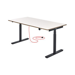 Eliot Original Black with tabletop Design White | Caballetes de mesa | Smartfurniture