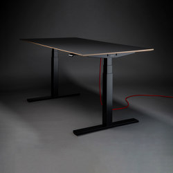 Eliot Original Black mit Tischplatte Multiplex Fenix Nero | Tables | Smartfurniture