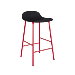 Form Barstool 65 cm Full Upholstery Ultra 41599 Bright Red | Bar stools | Normann Copenhagen