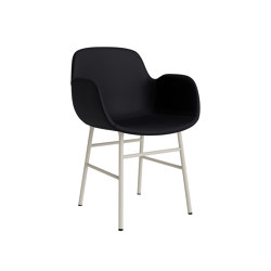 Form Armchair Full Upholstery Steel Light Grey Ultra 41599 | Stühle | Normann Copenhagen