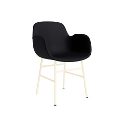 Form Armchair Full Upholstery Steel Cream Ultra 41599 | Stühle | Normann Copenhagen