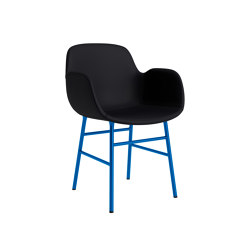 Form Armchair Full Upholstery Steel Bright Blue Ultra 41599 | Sillas | Normann Copenhagen