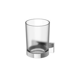 SIGNA Glass holder with frosted glass | Portacepillos / Portavasos | Bodenschatz
