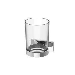 SIGNA Glass holder with glass Tritan (unbreakable) | Portacepillos / Portavasos | Bodenschatz
