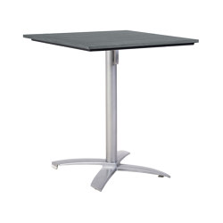 Victory | Bartisch Stone Grey Aluminium, 70 x 70 cm | Bistro tables | MBM