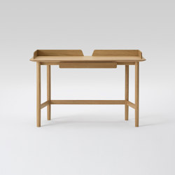 Lightwood Desk 120
  (with panel and drawer)