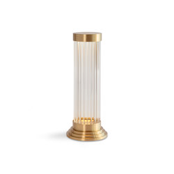 Porto | Portable Table Light - Satin Brass | Table lights | J. Adams & Co
