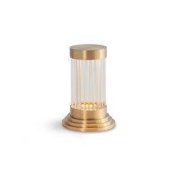 Porto Mini | Portable Table Light - Satin Brass | Table lights | J. Adams & Co