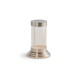 Porto Mini | Portable Table Light - Satin Nickel | Table lights | J. Adams & Co