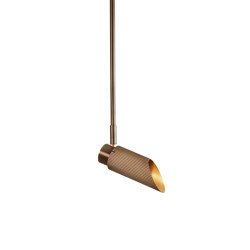 Spot Pro | Ceiling Light - 500 Drop Rod - Antique Brass | Lámparas de techo | J. Adams & Co