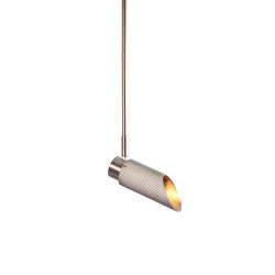 Spot Pro | Ceiling Light - 500 Drop Rod - Satin Nickel | Lámparas de techo | J. Adams & Co