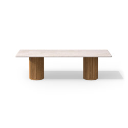 Otto Dining Table Rectangle Travertine 290 x 110 - H 75cm | Dining tables | Tribù