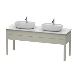 Luv washbasin substructure for console, for washbasin on both sides | Bathroom furniture | DURAVIT