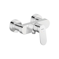 Wave single lever shower mixer for exposed installation | Shower controls | DURAVIT