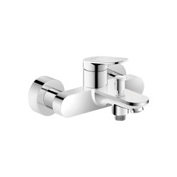 Wave single lever bath mixer for exposed installation