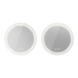 Happy D.2 Plus mirror set (2 pieces) with lighting, "icon" version | Espejos de baño | DURAVIT