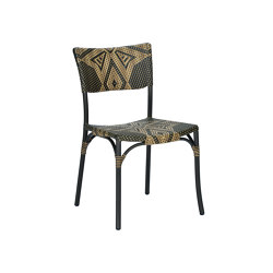 Tosca Dining Chair-Batik Weaving | open base | cbdesign
