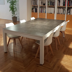 Table Fusion Metal Line Rock Reverso | Tables de repas | Fusiontables
