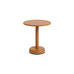 Linear Steel | Coffee Table | Ø42 H: 47 CM | Mesas auxiliares | Muuto
