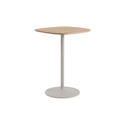 Soft Café Table | 70 x 70 h: 95 cm / 27.6 x 27.6 h: 37.4" | closed base | Muuto