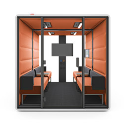 hushFree.L orange | Office Pods | Hushoffice