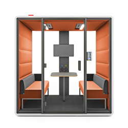 hushFree.M orange | Office Pods | Hushoffice