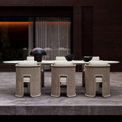 Miura-bisque Dining Set for 8 | Furniture | SNOC