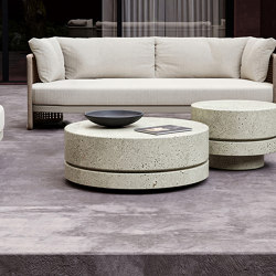 Miura-bisque L Size Coffee Table | open base | SNOC