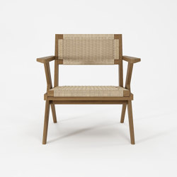 Tribute Outdoor EASY CHAIR w/ HYACINTH
PAPER CORD | open base | Karpenter