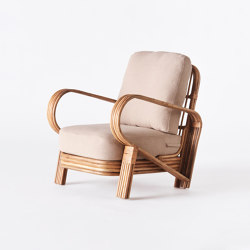 Bamboo Lounge Chair | open base | Dustydeco