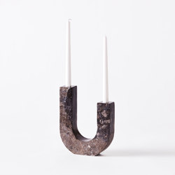 Arco Candle Holder Grey | Bougeoirs | Dustydeco
