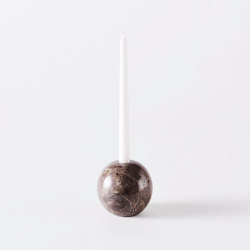 Sphere Candle Holder 10 Grey | Candelabros | Dustydeco