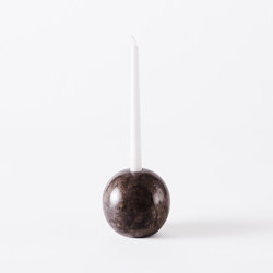 Sphere Candle Holder 12 Grey | Portacandele | Dustydeco