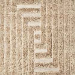 Shaggy Labyrinth Beige Rug | 250 x 350cm | Tappeti / Tappeti design | Dusty deco