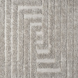 Shaggy Labyrinth Grey Rug | 200 x 300cm | Alfombras / Alfombras de diseño | Dustydeco