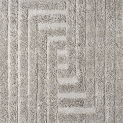 Shaggy Labyrinth Grey Rug | 250 x 350cm | Tapis / Tapis de designers | Dustydeco