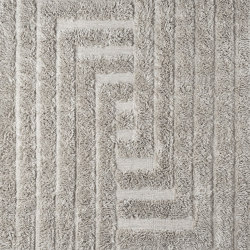 Shaggy Labyrinth Grey Rug | 300 x 400cm | Alfombras / Alfombras de diseño | Dustydeco