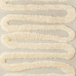 Snake Rya Off White Rug | 300 x 400cm | Tapis / Tapis de designers | Dustydeco