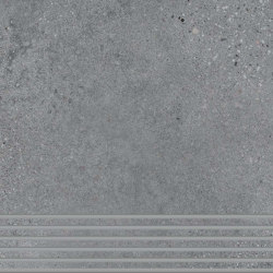 Trio | Stair Tile - Iron Grey | Keramik Fliesen | AGROB BUCHTAL