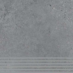 Trio | Stair Tile - Iron Grey | Ceramic tiles | AGROB BUCHTAL