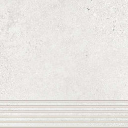 Trio | Stair Tile - Ivory White | Ceramic tiles | AGROB BUCHTAL