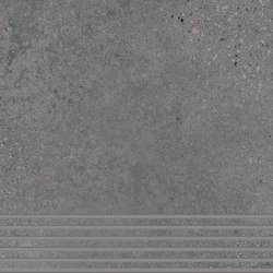 Trio | Stair Tile - Mud Grey | Ceramic tiles | AGROB BUCHTAL