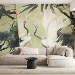 Matcha heron | Wall coverings / wallpapers | WallPepper/ Group