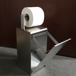 Franz rubbish bin + roll holder | Bathroom accessories | mg12
