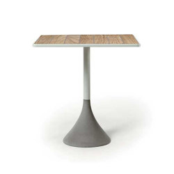 Concreto Square table 70x70 h74 | Bistro tables | Ethimo