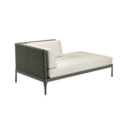 Modular sofa Chaise longue module | Recamièren | Ethimo
