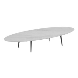Styletto High Lounge Table 320X140 | open base | Royal Botania